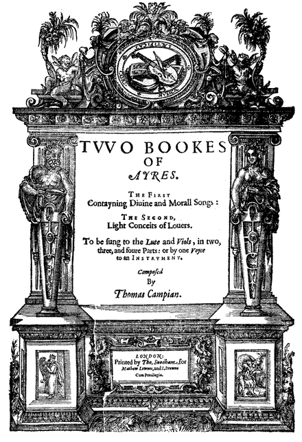 Title-page for Two Bookes of Ayres