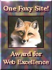 One Foxy Site! Award for Web Excellence