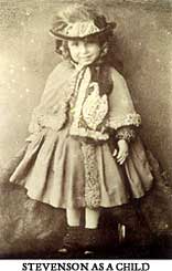 Robert Louis Stevenson as a child