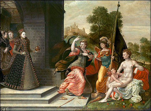 Elizabeth I and the Three Goddesses, 1569