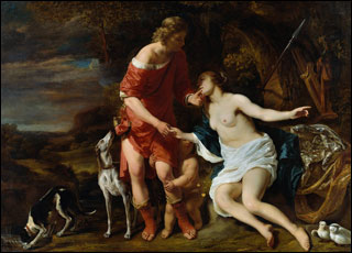 Ferdinand Bol. Venus and Adonis, c1658. Rijksmuseum, Amsterdam.'