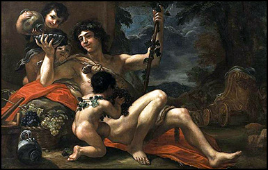 Franceschini. Bacchus with Putti, c1670.