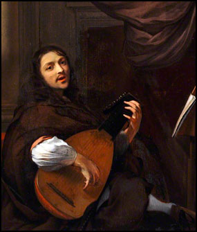 Unknown Flemish artist, after Caspar Netscher. The Lute Player. Late 17th century.