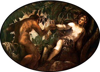 Tintoretto. The Fall of Man, 1578. Scuola Grande di San Rocco, Venice.